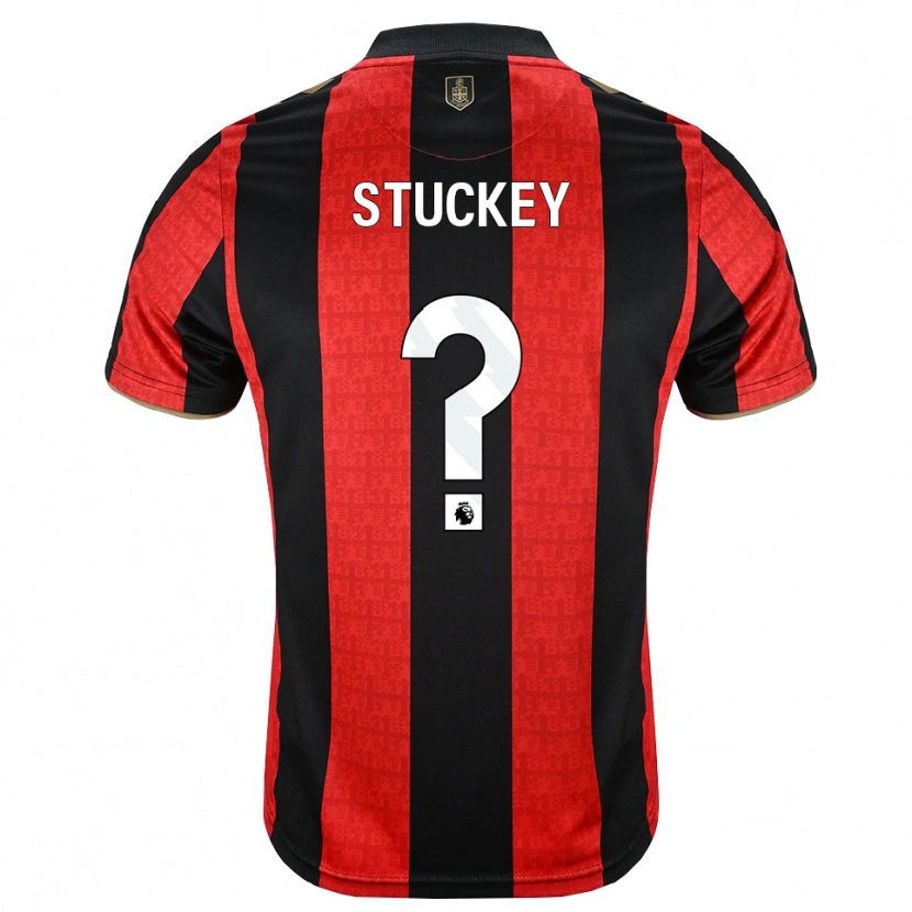 Danxen Kvinder Tom Stuckey #0 Gyldengul Rød Sort Hjemmebane Spillertrøjer 2026/27 Trøje T-Shirt