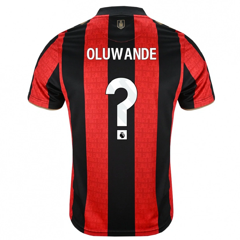 Danxen Kvinder Adrian Oluwande #0 Gyldengul Rød Sort Hjemmebane Spillertrøjer 2026/27 Trøje T-Shirt