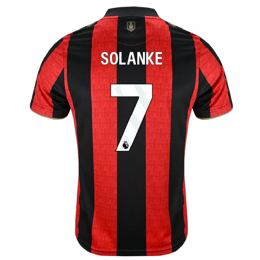 Danxen Kvinder Ade Solanke #7 Gyldengul Rød Sort Hjemmebane Spillertrøjer 2026/27 Trøje T-Shirt