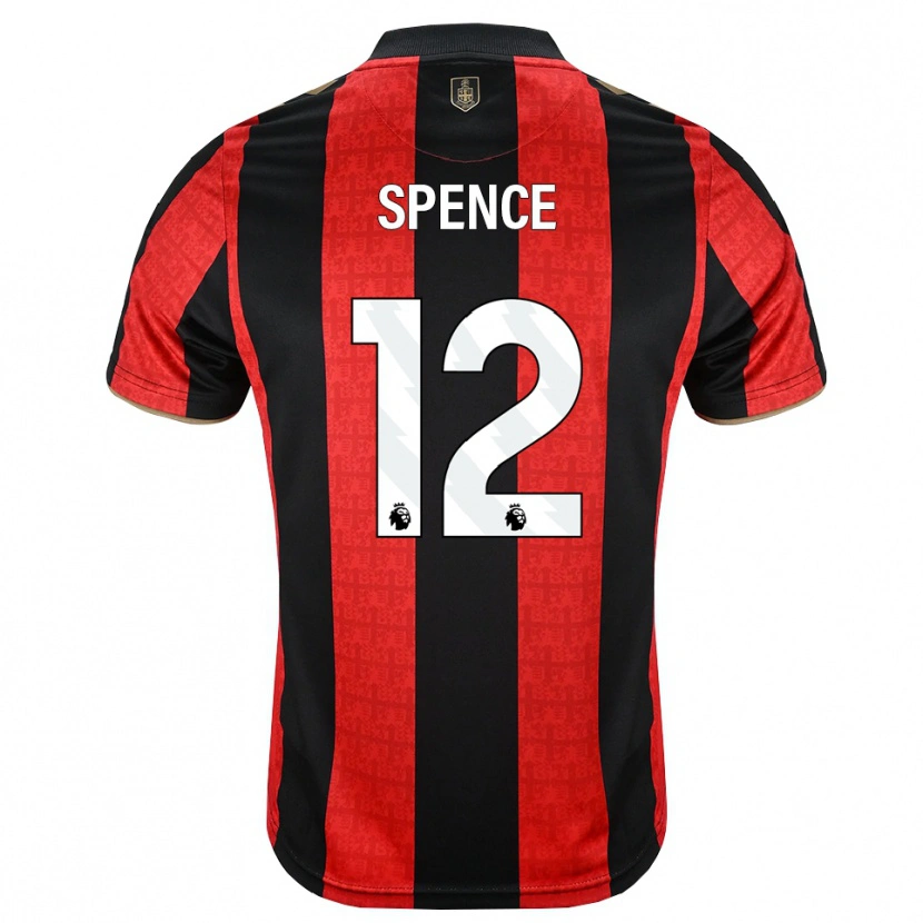 Danxen Kvinder Joe Spence #12 Gyldengul Rød Sort Hjemmebane Spillertrøjer 2026/27 Trøje T-Shirt