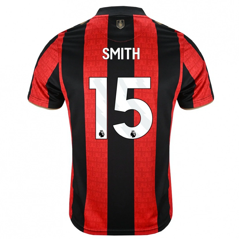 Danxen Kvinder Adam Smith #15 Gyldengul Rød Sort Hjemmebane Spillertrøjer 2026/27 Trøje T-Shirt