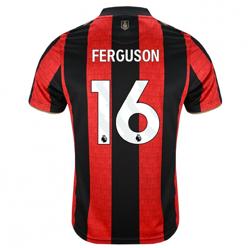 Danxen Kvinder Josh Ferguson #16 Gyldengul Rød Sort Hjemmebane Spillertrøjer 2026/27 Trøje T-Shirt