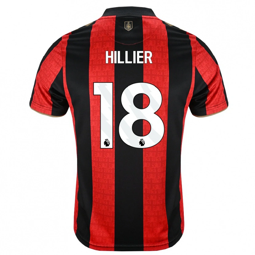 Danxen Kvinder Gemma Hillier #18 Gyldengul Rød Sort Hjemmebane Spillertrøjer 2026/27 Trøje T-Shirt