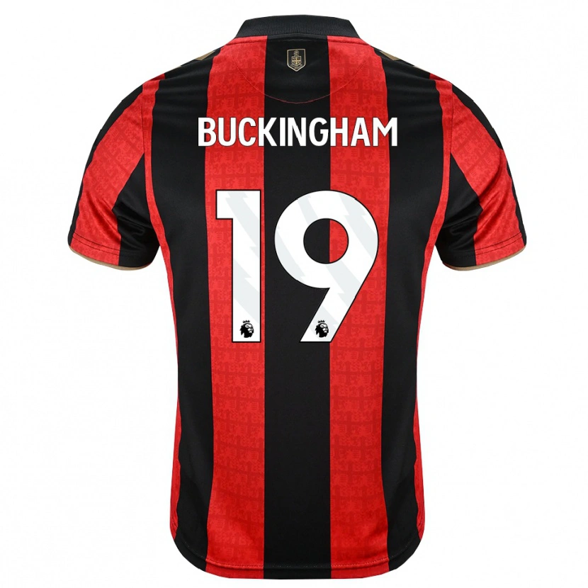 Danxen Kvinder Alisha Buckingham #19 Gyldengul Rød Sort Hjemmebane Spillertrøjer 2026/27 Trøje T-Shirt