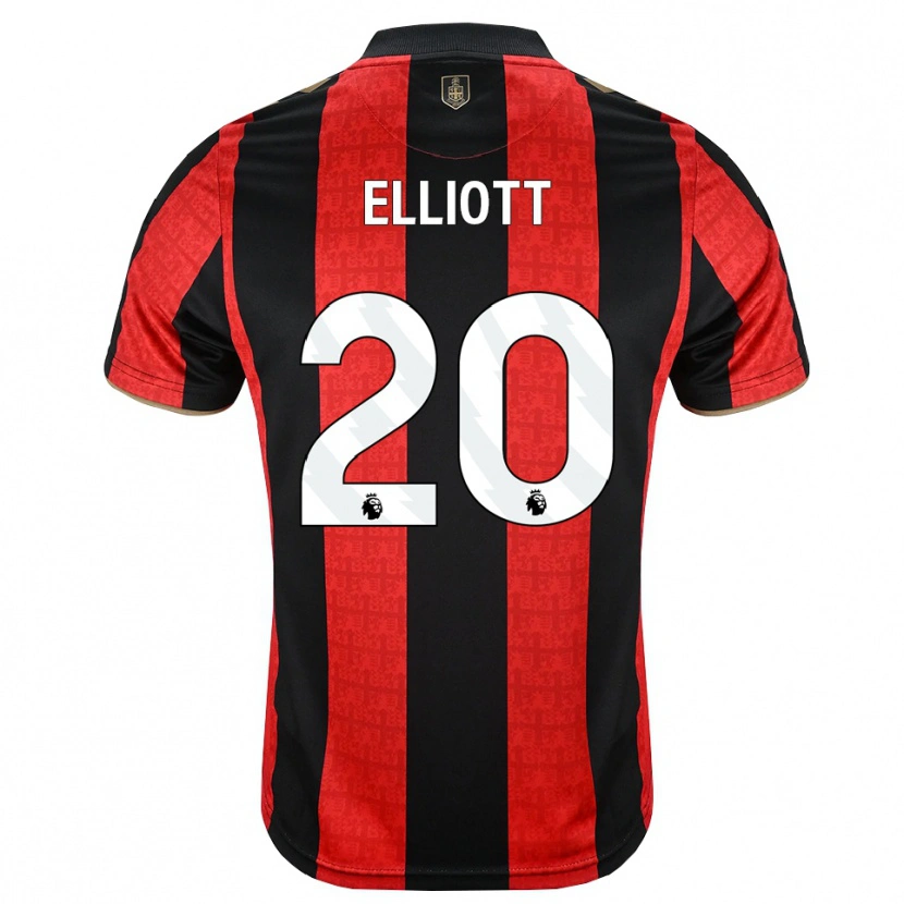 Danxen Kvinder Kaitlyn Elliott #20 Gyldengul Rød Sort Hjemmebane Spillertrøjer 2026/27 Trøje T-Shirt