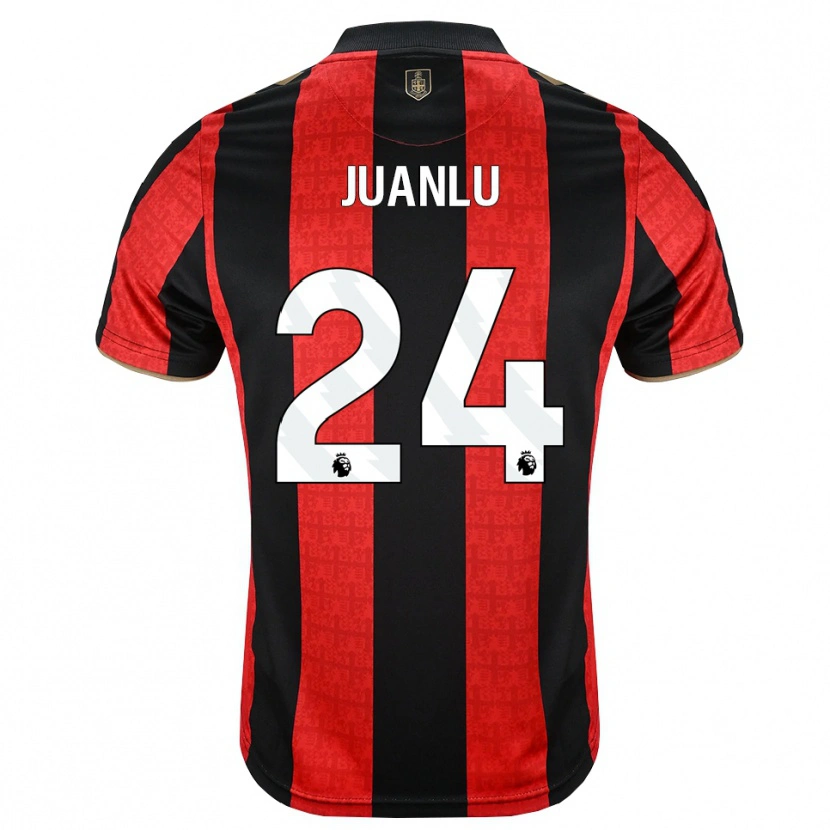 Danxen Kvinder Juanlu Sánchez #24 Gyldengul Rød Sort Hjemmebane Spillertrøjer 2026/27 Trøje T-Shirt