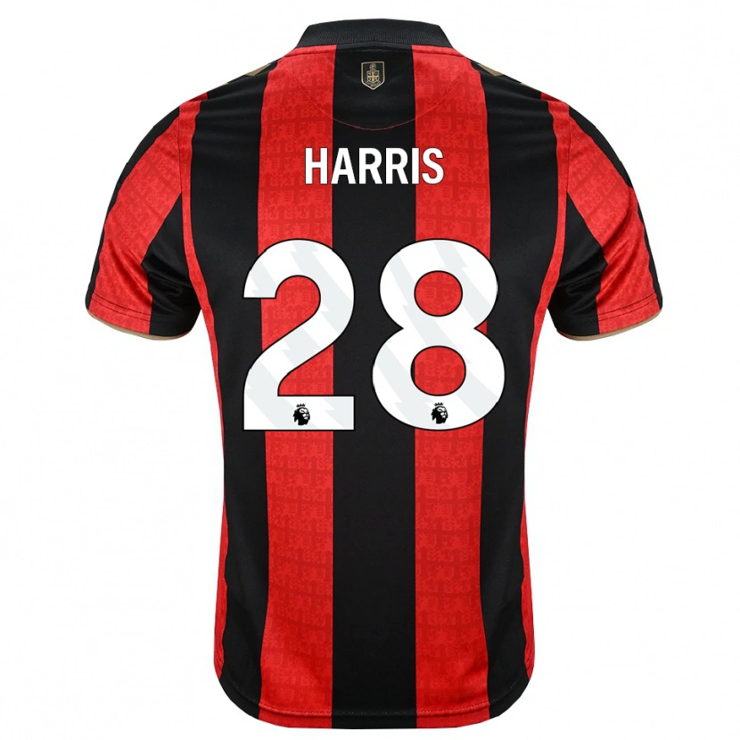 Danxen Kvinder Charlotte Harris #28 Gyldengul Rød Sort Hjemmebane Spillertrøjer 2026/27 Trøje T-Shirt