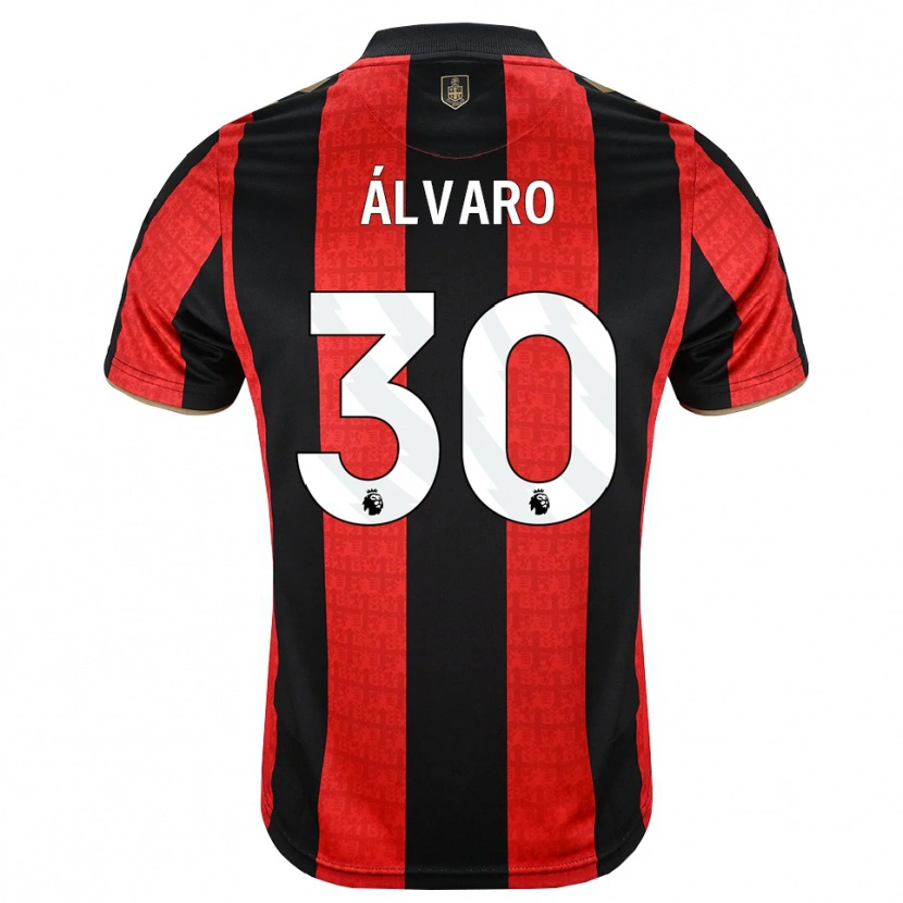 Danxen Kvinder Álvaro Rodríguez #30 Gyldengul Rød Sort Hjemmebane Spillertrøjer 2026/27 Trøje T-Shirt