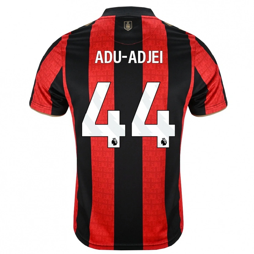 Danxen Kvinder Daniel Adu-Adjei #44 Gyldengul Rød Sort Hjemmebane Spillertrøjer 2026/27 Trøje T-Shirt