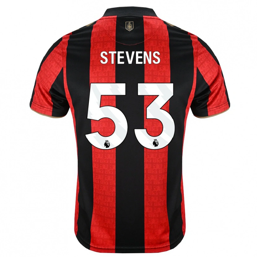 Danxen Kvinder Charlie Stevens #53 Gyldengul Rød Sort Hjemmebane Spillertrøjer 2026/27 Trøje T-Shirt