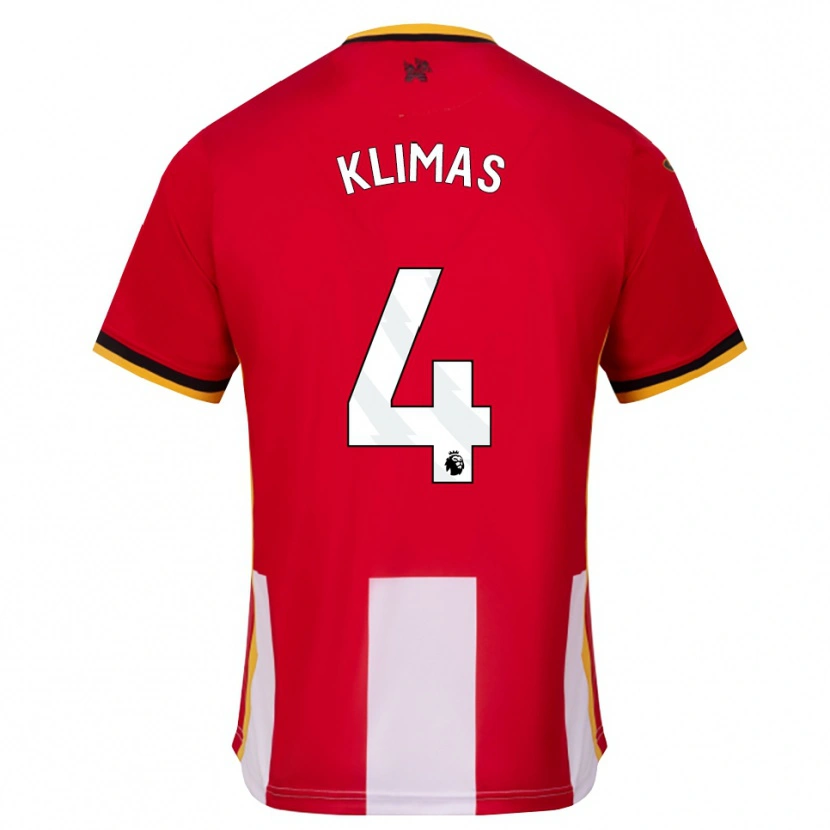 Danxen Kvinder Matas Klimas #4 Gul Sort Rød Hjemmebane Spillertrøjer 2026/27 Trøje T-Shirt