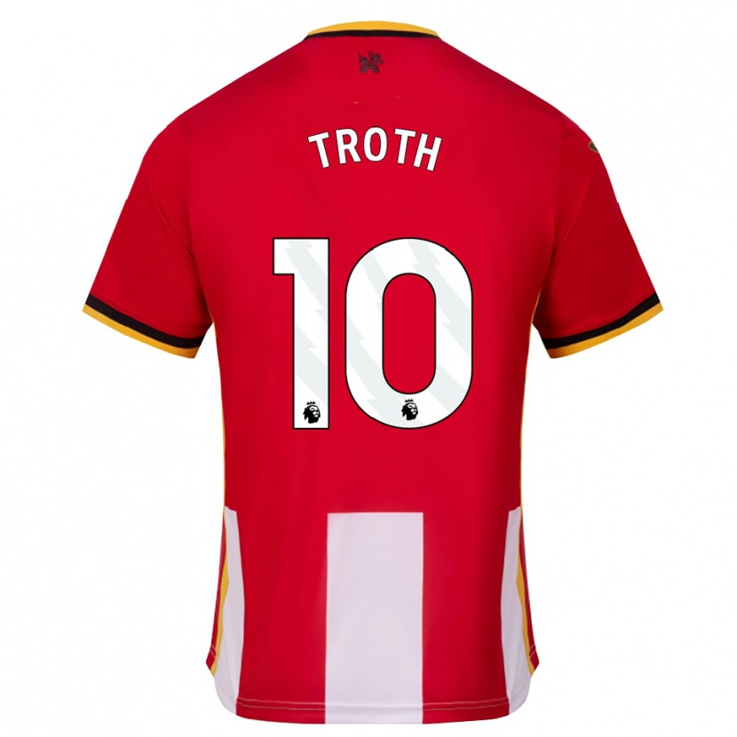 Danxen Kvinder Sophie Troth #10 Gul Sort Rød Hjemmebane Spillertrøjer 2026/27 Trøje T-Shirt