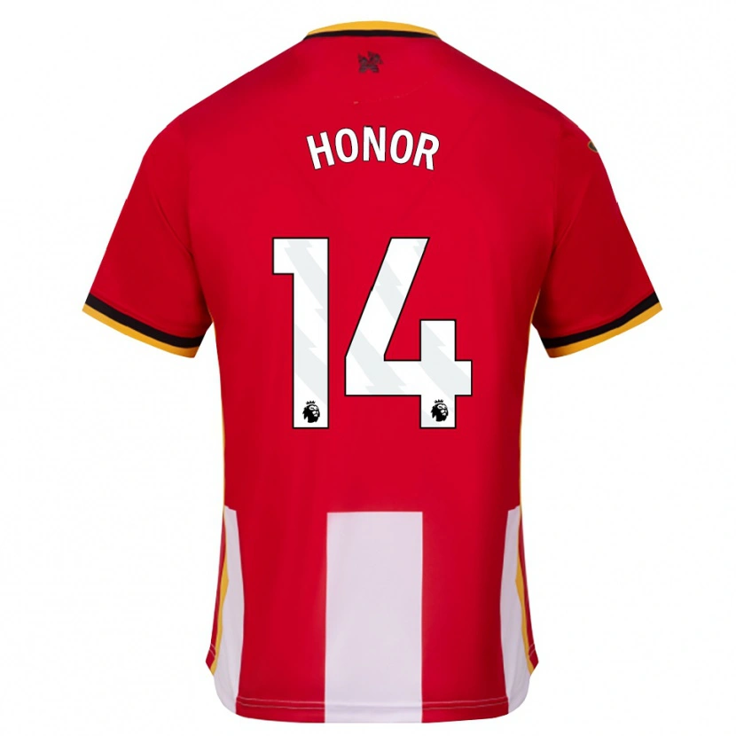 Danxen Kvinder Otis Honor #14 Gul Sort Rød Hjemmebane Spillertrøjer 2026/27 Trøje T-Shirt