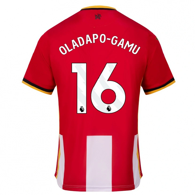 Danxen Kvinder Josh Oladapo-Gamu #16 Gul Sort Rød Hjemmebane Spillertrøjer 2026/27 Trøje T-Shirt