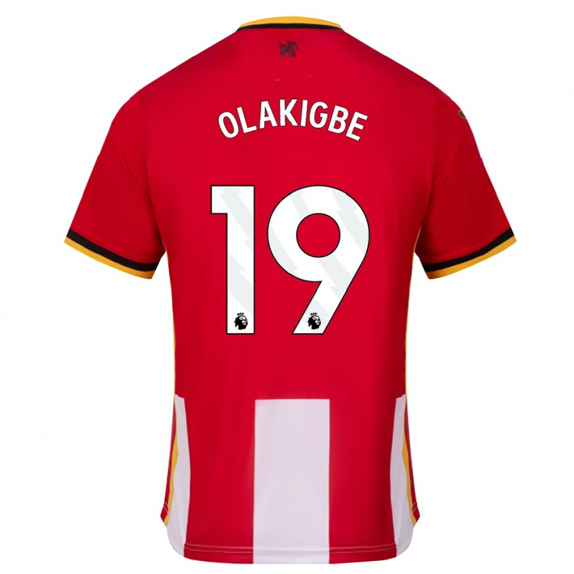 Danxen Kvinder Michael Olakigbe #19 Gul Sort Rød Hjemmebane Spillertrøjer 2026/27 Trøje T-Shirt