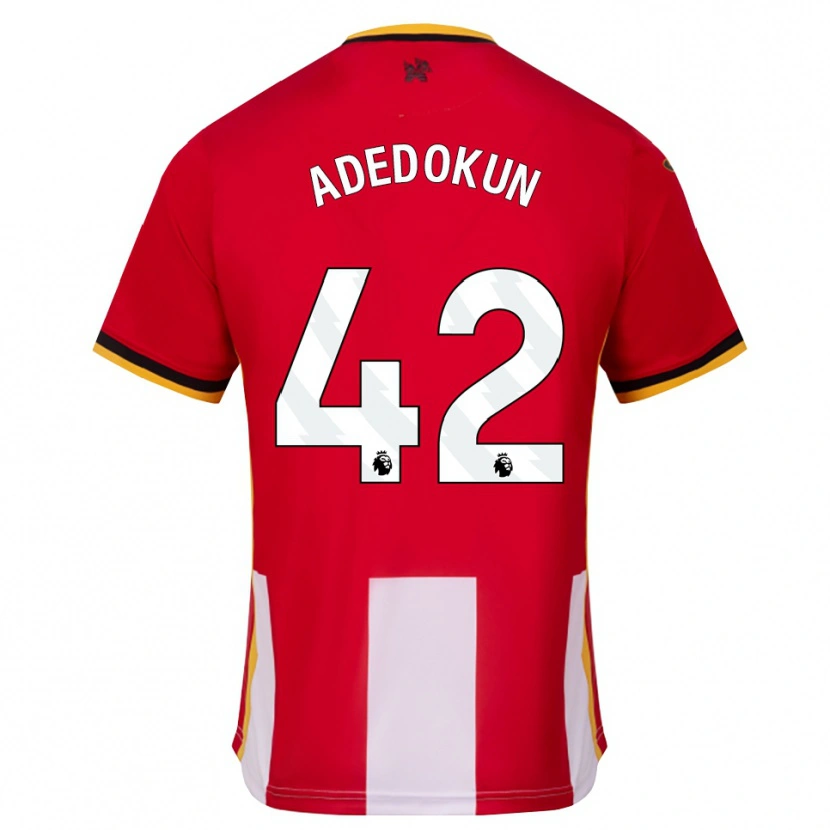 Danxen Kvinder Val Adedokun #42 Gul Sort Rød Hjemmebane Spillertrøjer 2026/27 Trøje T-Shirt