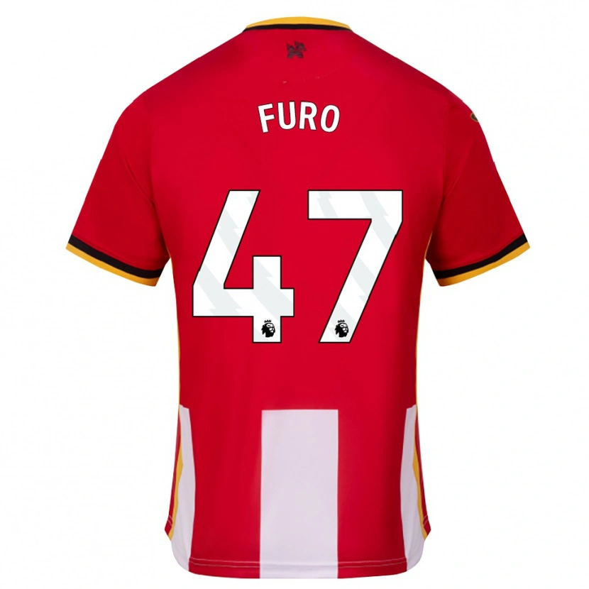Danxen Kvinder Kaye Furo #47 Gul Sort Rød Hjemmebane Spillertrøjer 2026/27 Trøje T-Shirt