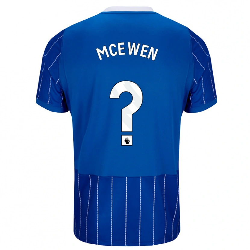 Danxen Kvinder Grace Mcewen #0 Mellemblå Hvid Hjemmebane Spillertrøjer 2026/27 Trøje T-Shirt