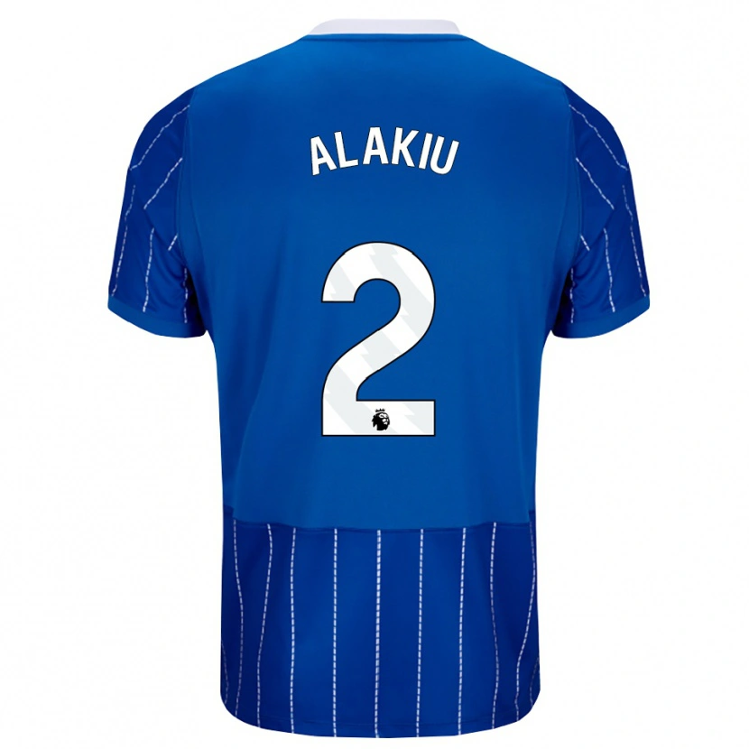 Danxen Kvinder Isaiah Alakiu #2 Mellemblå Hvid Hjemmebane Spillertrøjer 2026/27 Trøje T-Shirt
