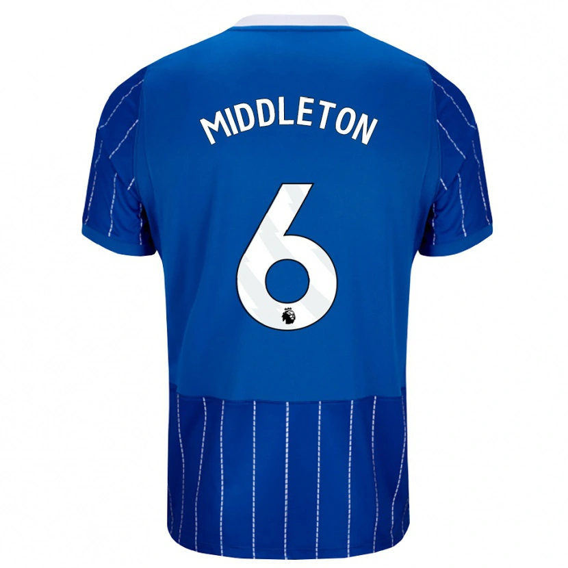 Danxen Kvinder Jesse Middleton #6 Mellemblå Hvid Hjemmebane Spillertrøjer 2026/27 Trøje T-Shirt