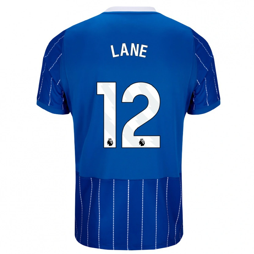 Danxen Kvinder Darius Lane #12 Mellemblå Hvid Hjemmebane Spillertrøjer 2026/27 Trøje T-Shirt