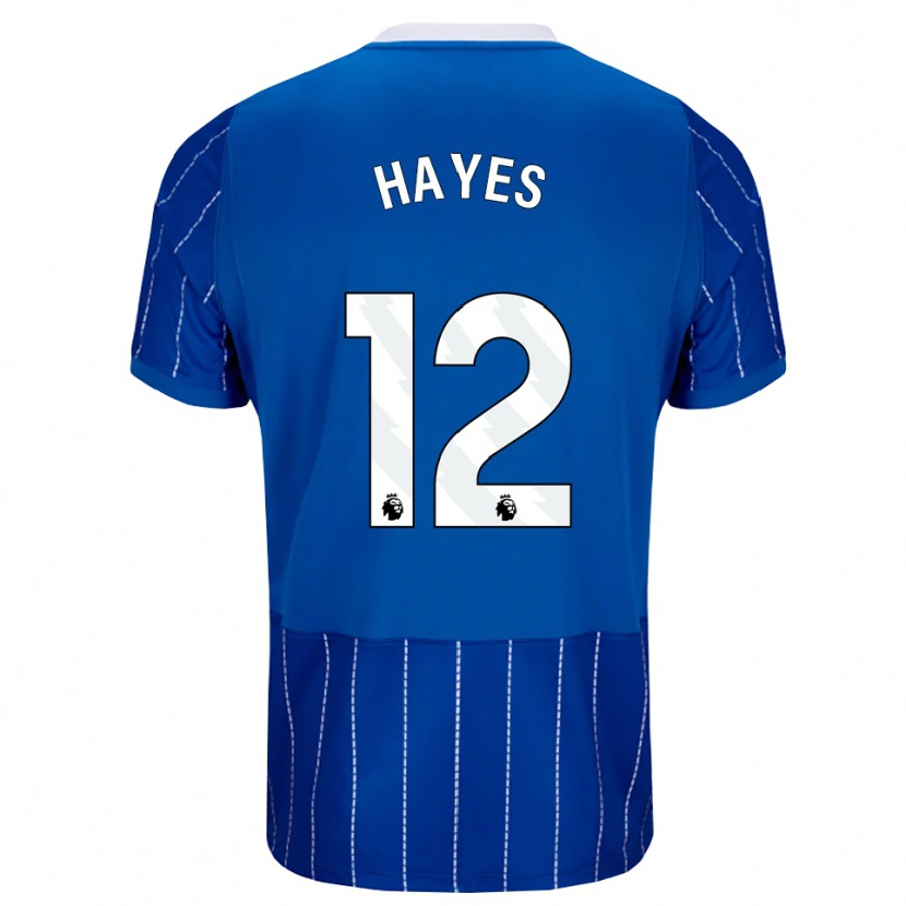 Danxen Kvinder Caitlin Hayes #12 Mellemblå Hvid Hjemmebane Spillertrøjer 2026/27 Trøje T-Shirt