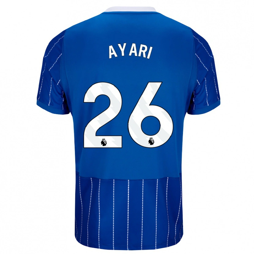 Danxen Kvinder Yasin Ayari #26 Mellemblå Hvid Hjemmebane Spillertrøjer 2026/27 Trøje T-Shirt