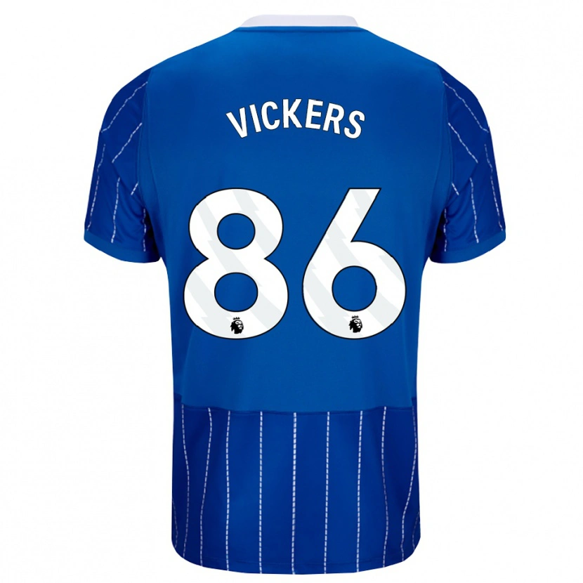 Danxen Kvinder Jacob Vickers #86 Mellemblå Hvid Hjemmebane Spillertrøjer 2026/27 Trøje T-Shirt