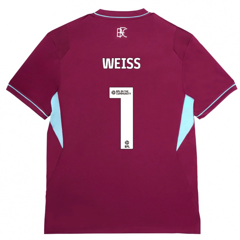 Danxen Kvinder Max Weiß #1 Vinrød Grøn Hjemmebane Spillertrøjer 2026/27 Trøje T-Shirt