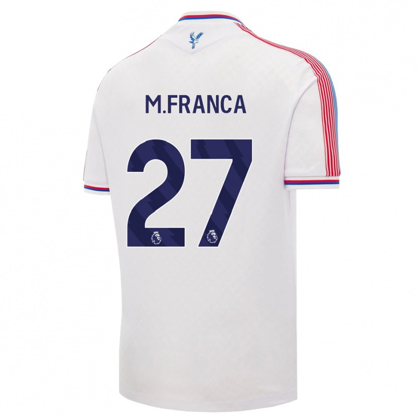 Danxen Kvinder Matheus França #27 Hvid Rød Blå Hjemmebane Spillertrøjer 2026/27 Trøje T-Shirt