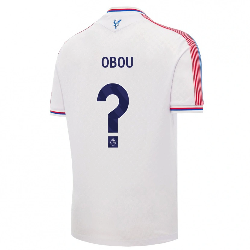 Danxen Kvinder David Obou #0 Hvid Rød Blå Hjemmebane Spillertrøjer 2026/27 Trøje T-Shirt