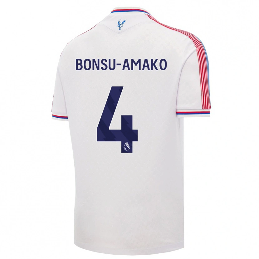 Danxen Kvinder Sebastian Bonsu-Amako #4 Hvid Rød Blå Hjemmebane Spillertrøjer 2026/27 Trøje T-Shirt