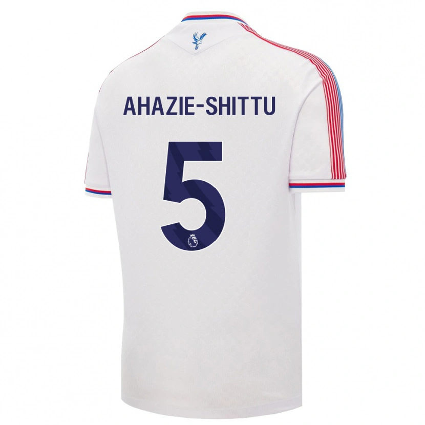 Danxen Kvinder Remi Ahazie-Shittu #5 Hvid Rød Blå Hjemmebane Spillertrøjer 2026/27 Trøje T-Shirt