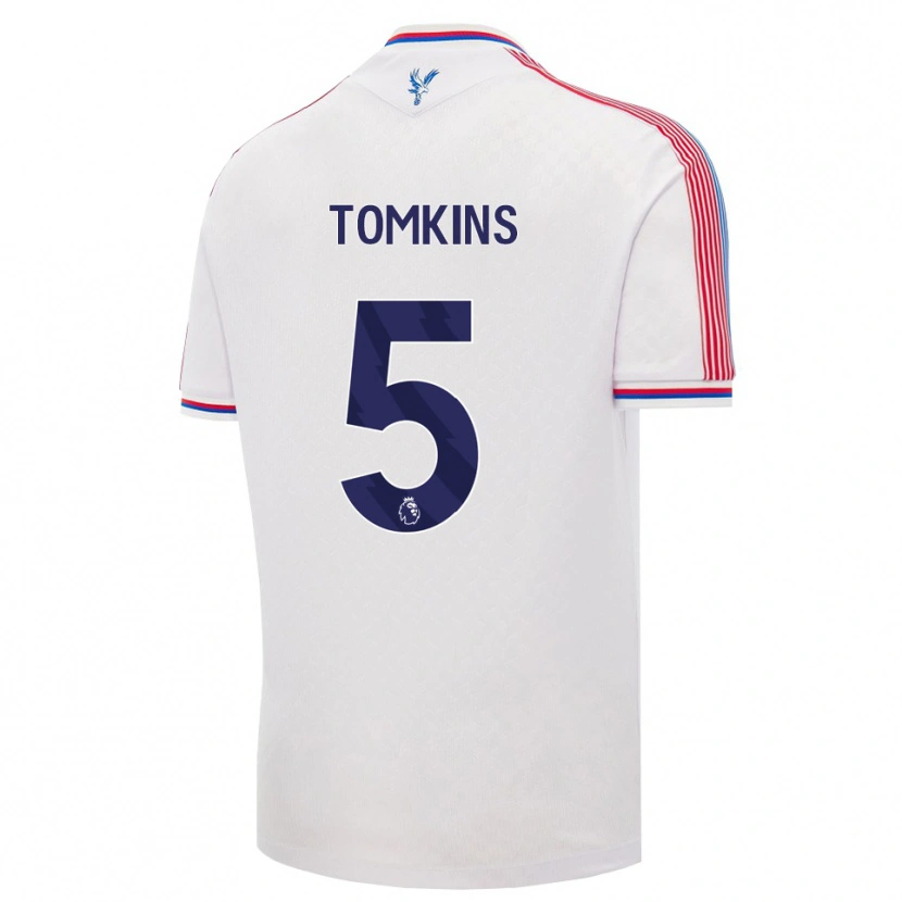 Danxen Kvinder James Tomkins #5 Hvid Rød Blå Hjemmebane Spillertrøjer 2026/27 Trøje T-Shirt
