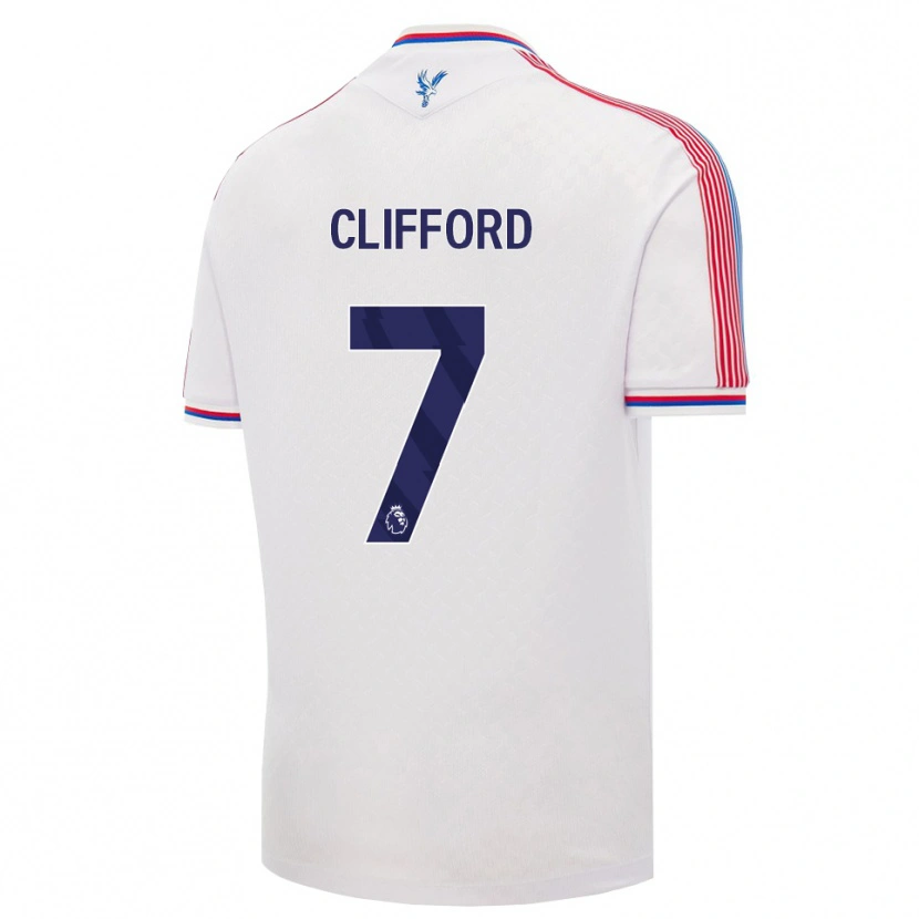 Danxen Kvinder Charley Clifford #7 Hvid Rød Blå Hjemmebane Spillertrøjer 2026/27 Trøje T-Shirt
