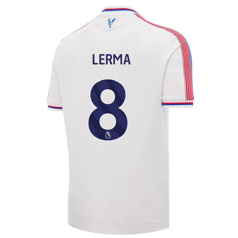 Danxen Kvinder Jefferson Lerma #8 Hvid Rød Blå Hjemmebane Spillertrøjer 2026/27 Trøje T-Shirt