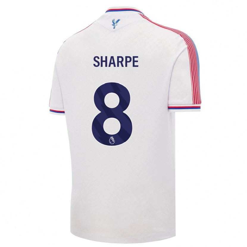 Danxen Kvinder Molly-Mae Sharpe #8 Hvid Rød Blå Hjemmebane Spillertrøjer 2026/27 Trøje T-Shirt