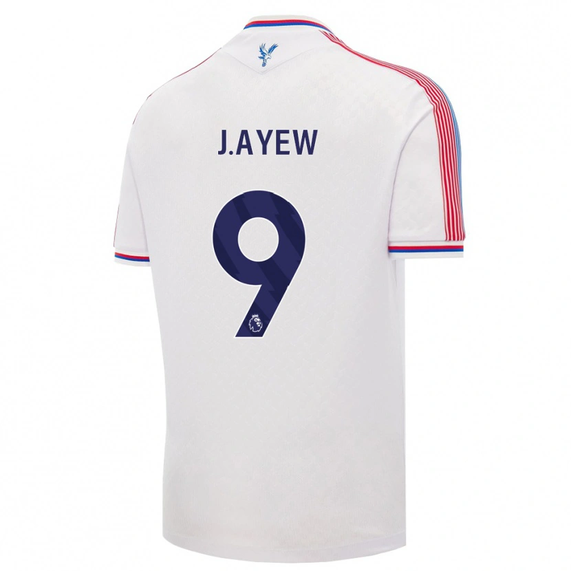 Danxen Kvinder Jordan Ayew #9 Hvid Rød Blå Hjemmebane Spillertrøjer 2026/27 Trøje T-Shirt