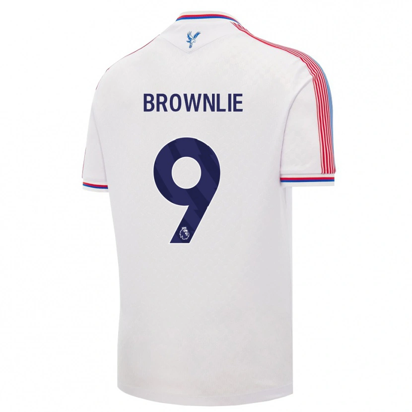 Danxen Kvinder Rylan Brownlie #9 Hvid Rød Blå Hjemmebane Spillertrøjer 2026/27 Trøje T-Shirt