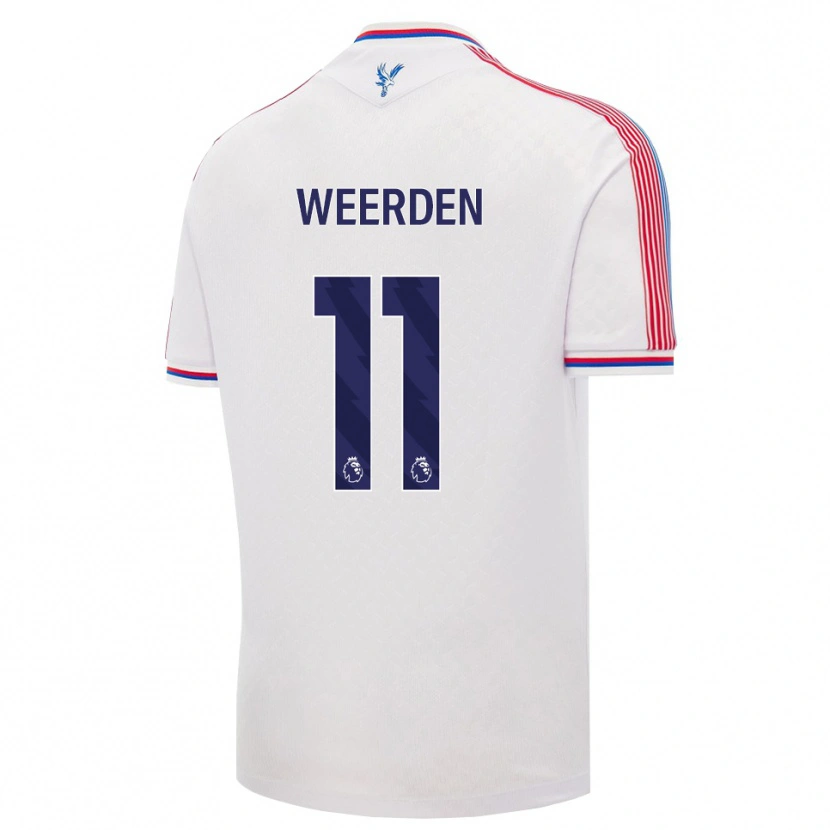 Danxen Kvinder Ashleigh Weerden #11 Hvid Rød Blå Hjemmebane Spillertrøjer 2026/27 Trøje T-Shirt