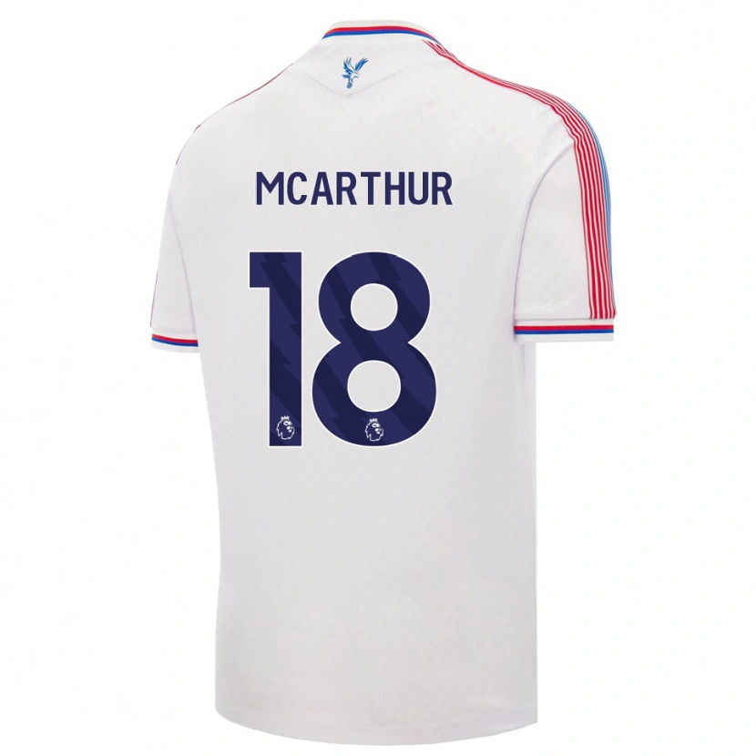 Danxen Kvinder James Mcarthur #18 Hvid Rød Blå Hjemmebane Spillertrøjer 2026/27 Trøje T-Shirt