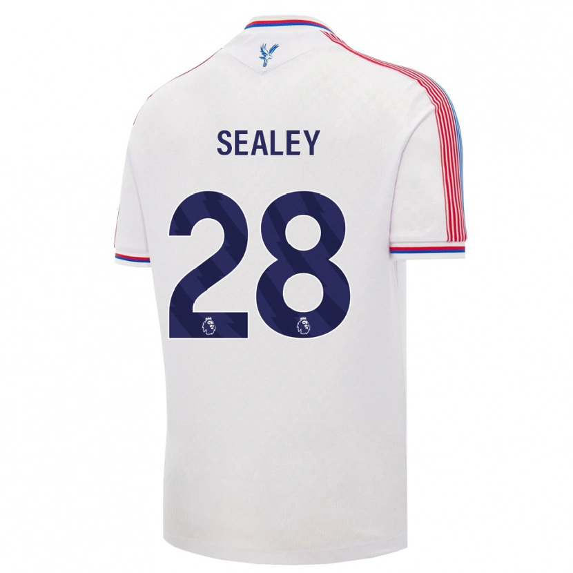 Danxen Kvinder Amaari Sealey #28 Hvid Rød Blå Hjemmebane Spillertrøjer 2026/27 Trøje T-Shirt
