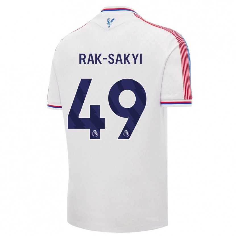 Danxen Kvinder Jesurun Rak-Sakyi #49 Hvid Rød Blå Hjemmebane Spillertrøjer 2026/27 Trøje T-Shirt