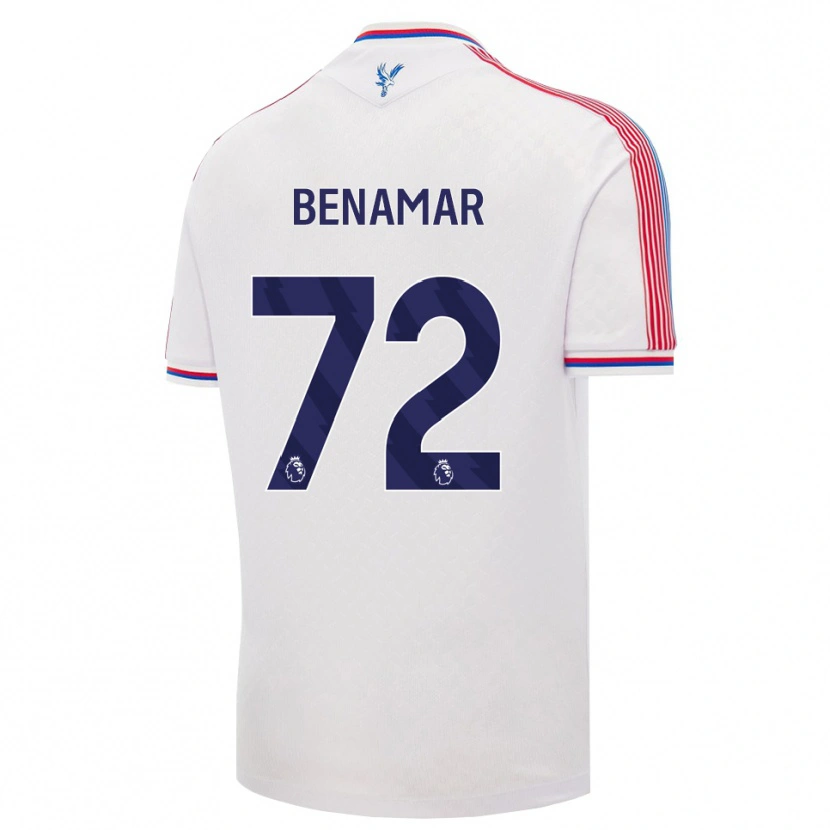 Danxen Kvinder Dean Benamar #72 Hvid Rød Blå Hjemmebane Spillertrøjer 2026/27 Trøje T-Shirt
