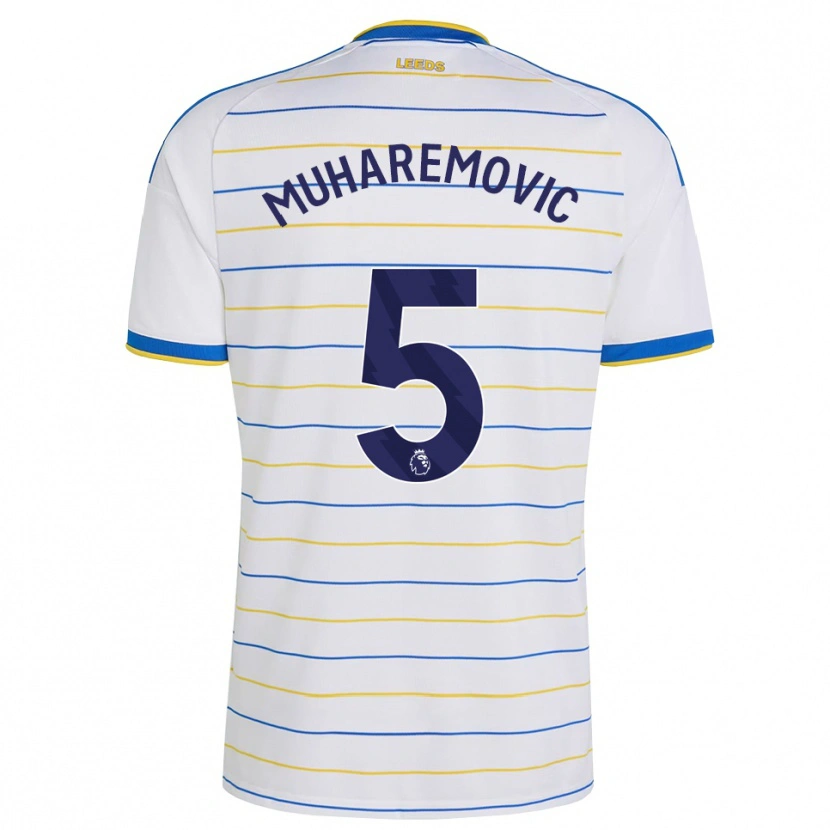 Danxen Kvinder Tarik Muharemović #5 Rød Gul Blå Hjemmebane Spillertrøjer 2026/27 Trøje T-Shirt