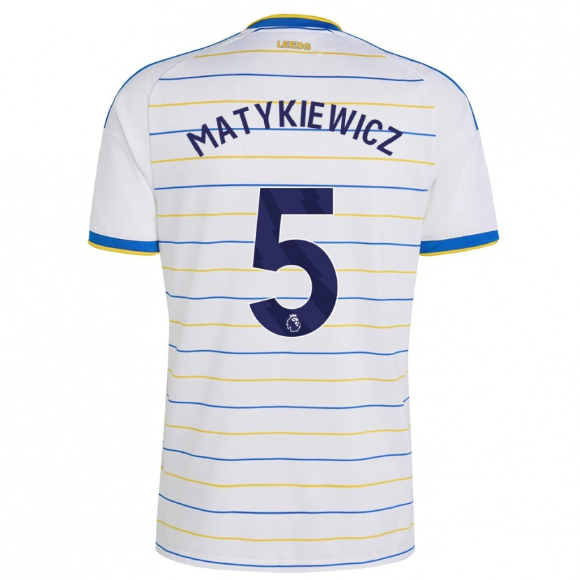 Danxen Kvinder Luke Matykiewicz #5 Rød Gul Blå Hjemmebane Spillertrøjer 2026/27 Trøje T-Shirt