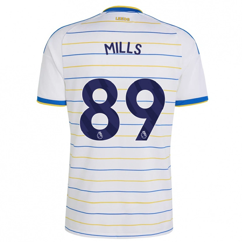Danxen Kvinder Callum Mills #89 Rød Gul Blå Hjemmebane Spillertrøjer 2026/27 Trøje T-Shirt