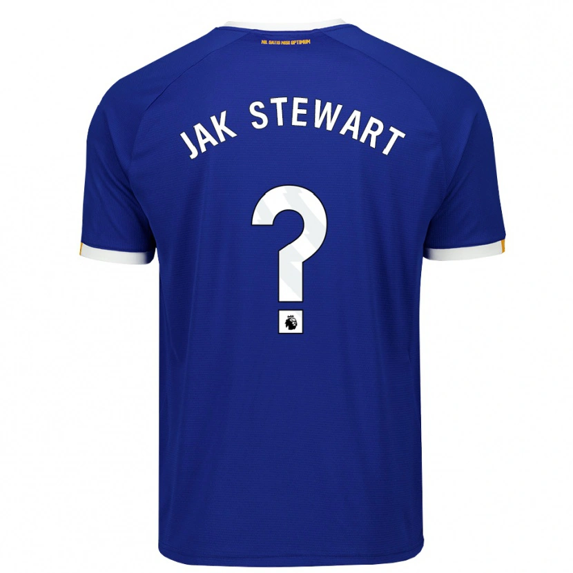 Danxen Kvinder Jak Stewart #0 Blå Hvid Gul Hjemmebane Spillertrøjer 2026/27 Trøje T-Shirt