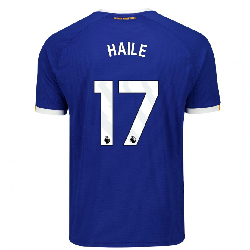 Danxen Kvinder Siem Haile #17 Blå Hvid Gul Hjemmebane Spillertrøjer 2026/27 Trøje T-Shirt
