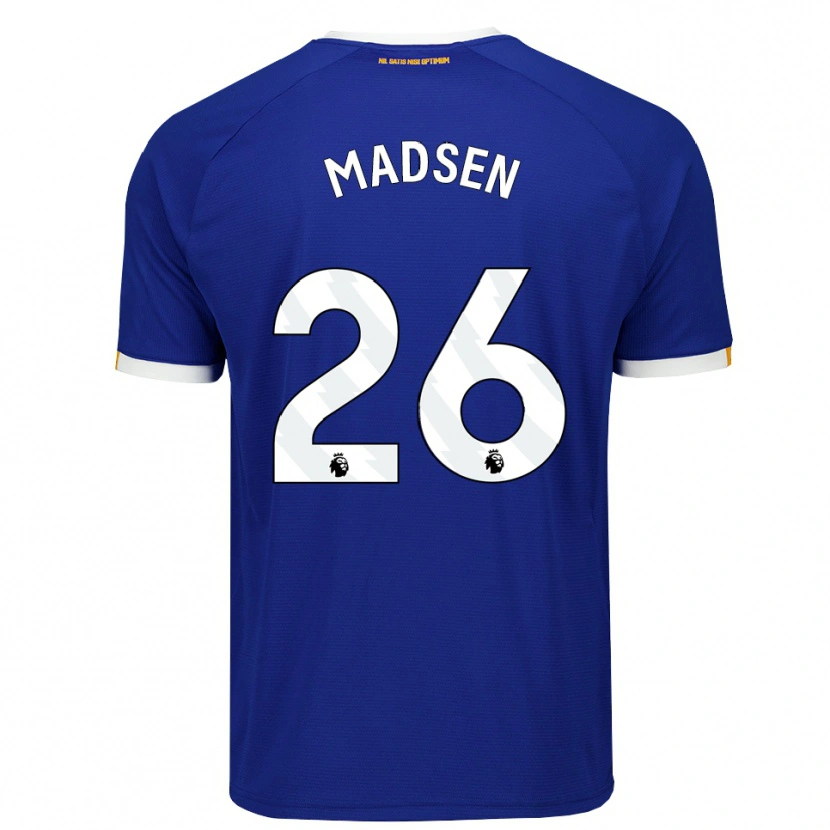 Danxen Kvinder Rikke Madsen #26 Blå Hvid Gul Hjemmebane Spillertrøjer 2026/27 Trøje T-Shirt
